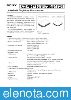 Sony Semiconductor 84724 datasheet