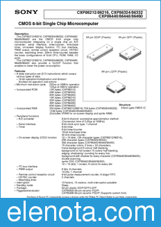 Sony Semiconductor 86332 datasheet