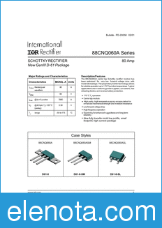 International Rectifier 88CNQ060A datasheet