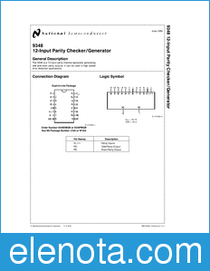 National Semiconductor 9348 datasheet