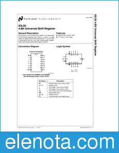National Semiconductor 93L00 datasheet