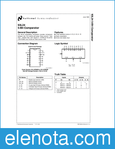 National Semiconductor 93L24 datasheet