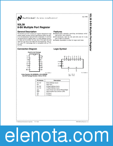 National Semiconductor 93L38 datasheet