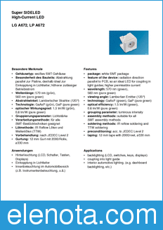 Infineon A672-Q1R2-1 datasheet