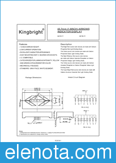 Kinbright Electronic AA18-11 datasheet