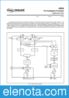 Zarlink Semiconductor AB04 datasheet
