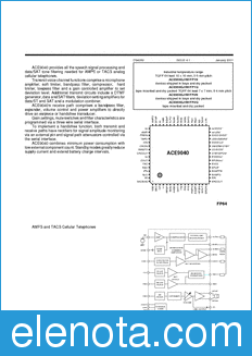 Zarlink Semiconductor ACE9040 datasheet