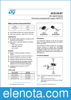 STMicroelectronics ACS102-6T datasheet