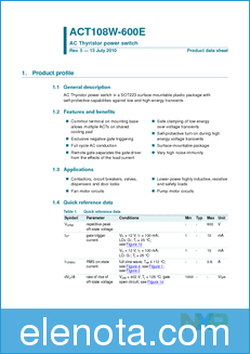 NXP ACT108W-600E datasheet