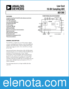 Analog Devices AD1380 datasheet