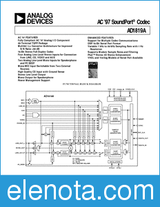 Analog Devices AD1819 datasheet