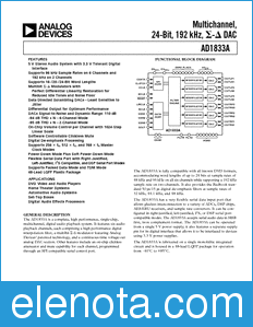 Analog Devices AD1833A datasheet