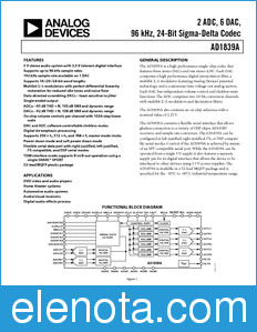 Analog Devices AD1839A datasheet
