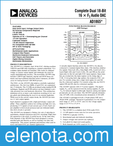 Analog Devices AD1865 datasheet