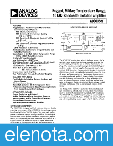 Analog Devices AD20MSP425 datasheet