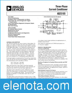 Analog Devices AD2S105 datasheet