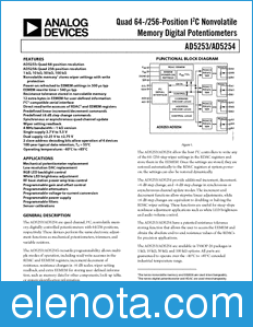 Analog Devices AD5253 datasheet