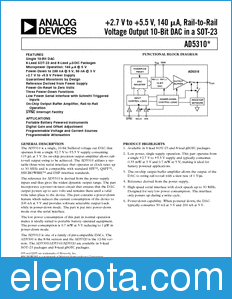 Analog Devices AD5310 datasheet