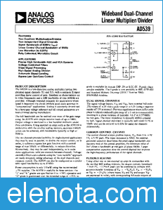 Analog Devices AD539 datasheet