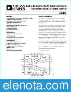 Analog Devices AD5405 datasheet