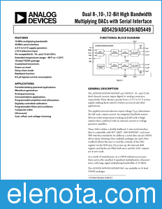 Analog Devices AD5439 datasheet