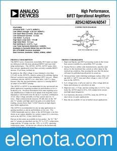 Analog Devices AD547 datasheet