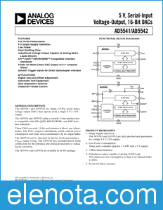 Analog Devices AD5541 datasheet