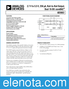 Analog Devices AD5663 datasheet