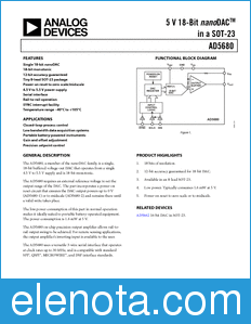 Analog Devices AD5680 datasheet