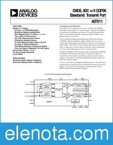 Analog Devices AD7011 datasheet