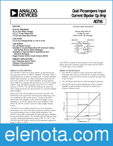 Analog Devices AD706 datasheet