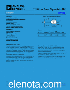 Analog Devices AD7170 datasheet