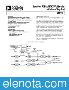 Analog Devices AD725 datasheet