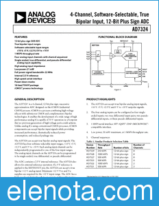 Analog Devices AD7324 datasheet