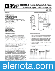 Analog Devices AD7327 datasheet
