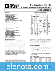 Analog Devices AD7366-5 datasheet