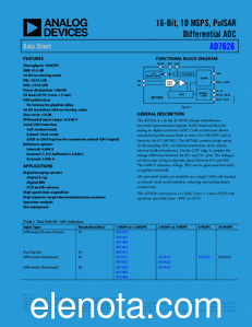 Analog Devices AD7626 datasheet