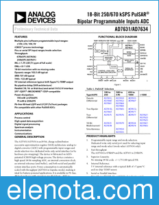 Analog Devices AD7631 datasheet