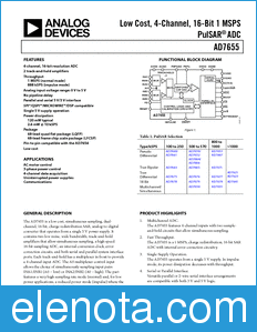 Analog Devices AD7655 datasheet