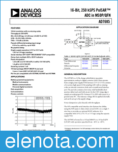 Analog Devices AD7685 datasheet