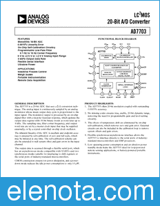 Analog Devices AD7703 datasheet