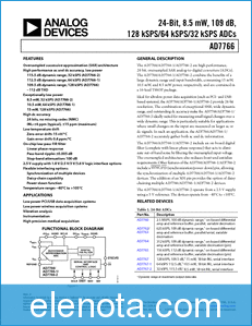 Analog Devices AD7766 datasheet