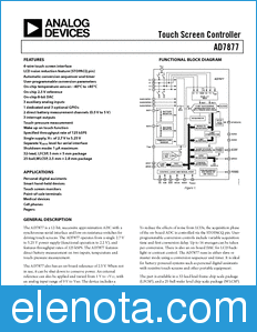 Analog Devices AD7877 datasheet