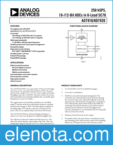 Analog Devices AD7910 datasheet