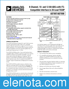 Analog Devices AD7997 datasheet