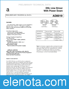 Analog Devices AD8019 datasheet