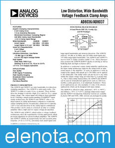 Analog Devices AD8037 datasheet