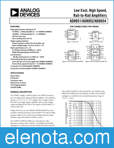 Analog Devices AD8051 datasheet