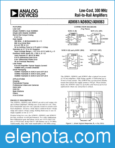 Analog Devices AD8061 datasheet