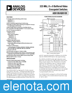 Analog Devices AD8108 datasheet